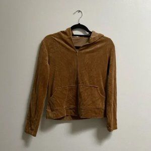Vintage Camel Velour Sirens Hoodie XS